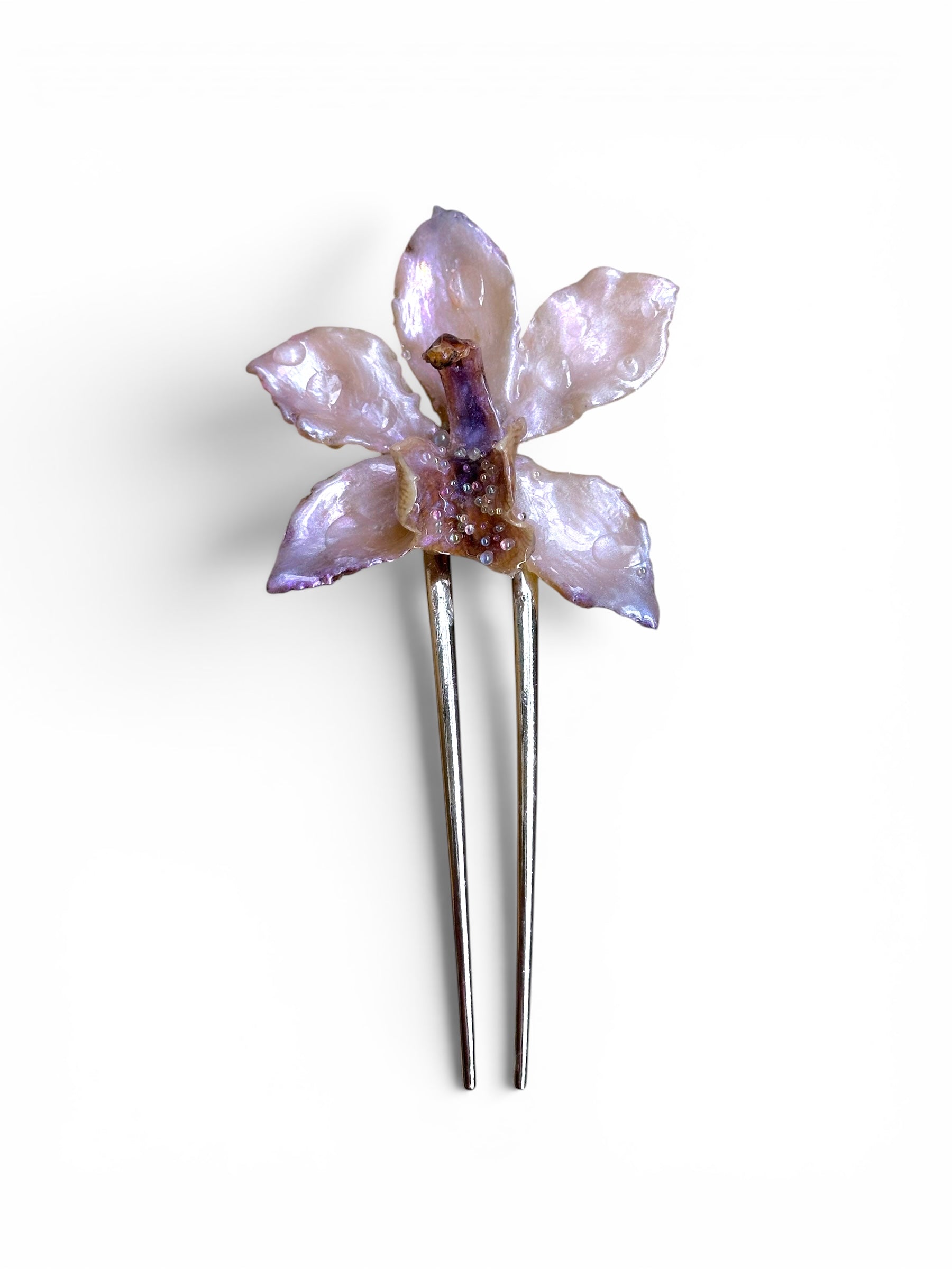 Delight orchid hairpin