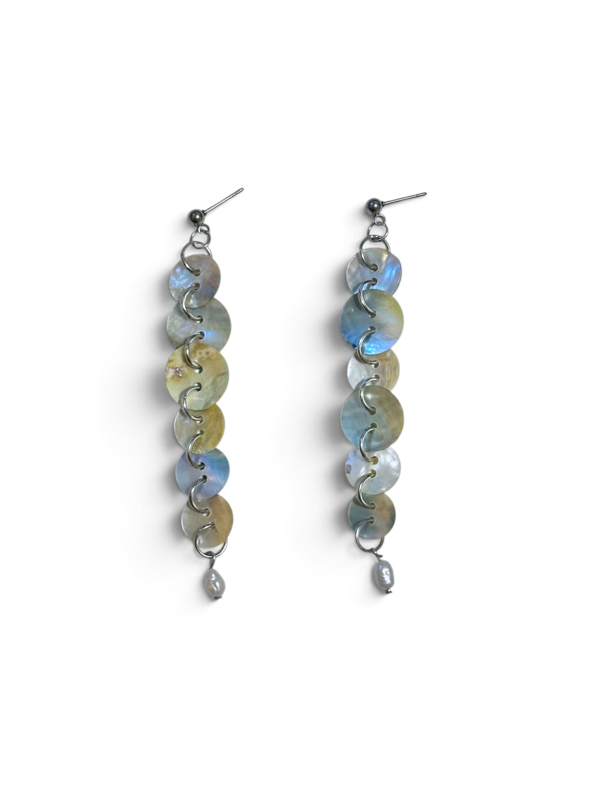 Button earrings