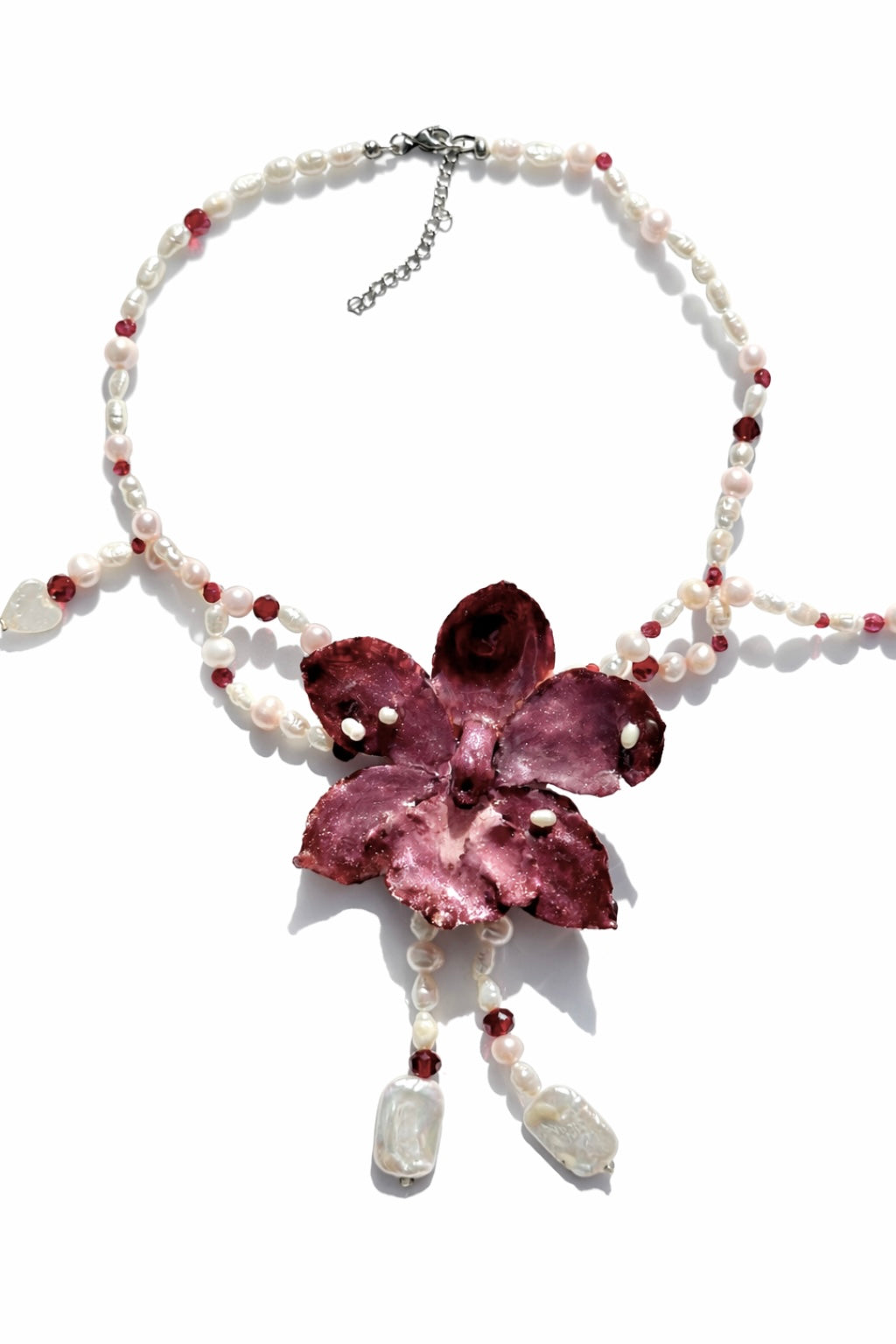 Orchid necklace
