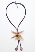 Crystal orchid necklace