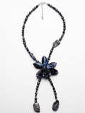 Black orchid necklace