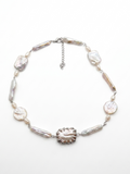 Baroque pearl choker