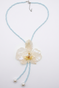 Crystal orchid necklace (Made to order)