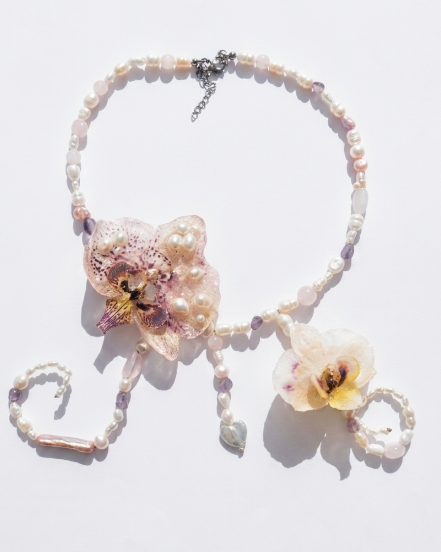 Orchid necklace