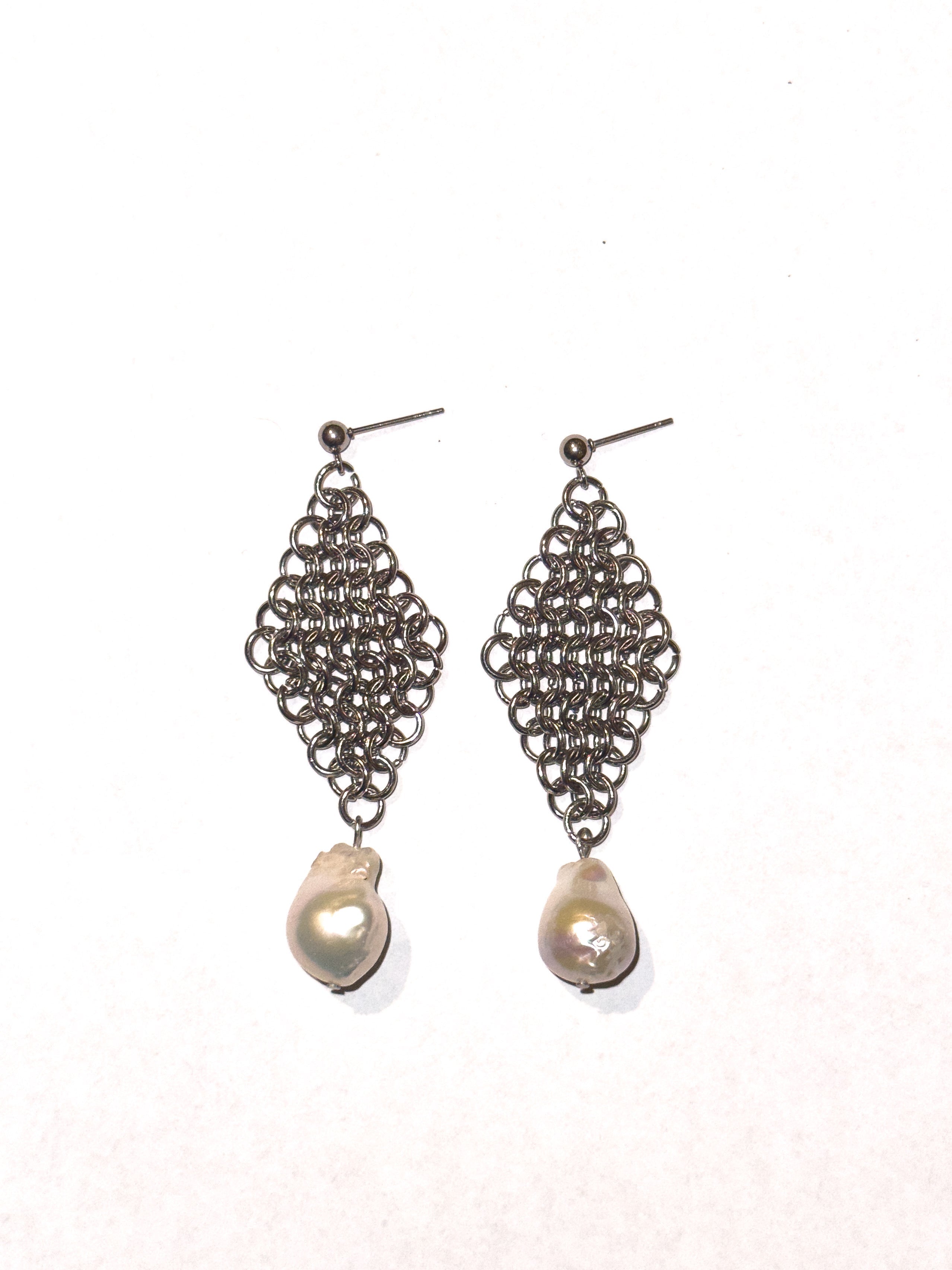 Chainmail earrings