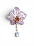 Dewy orchid hairclip