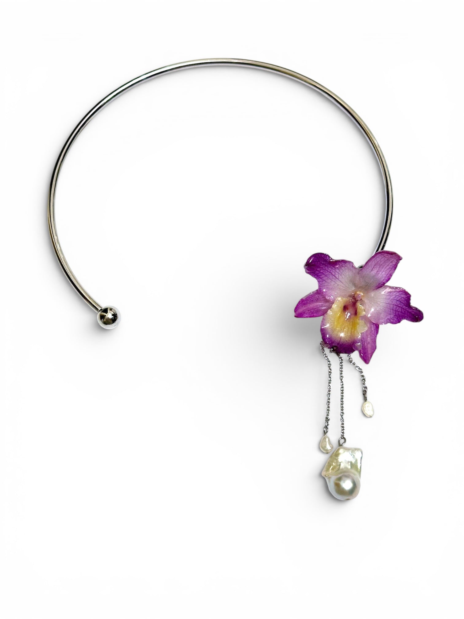 Dreamscape orchid necklace