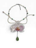 Blushing orchid necklace