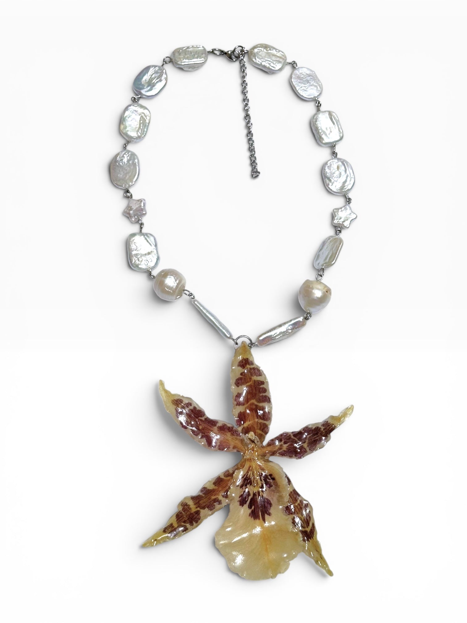Tropicana orchid necklace