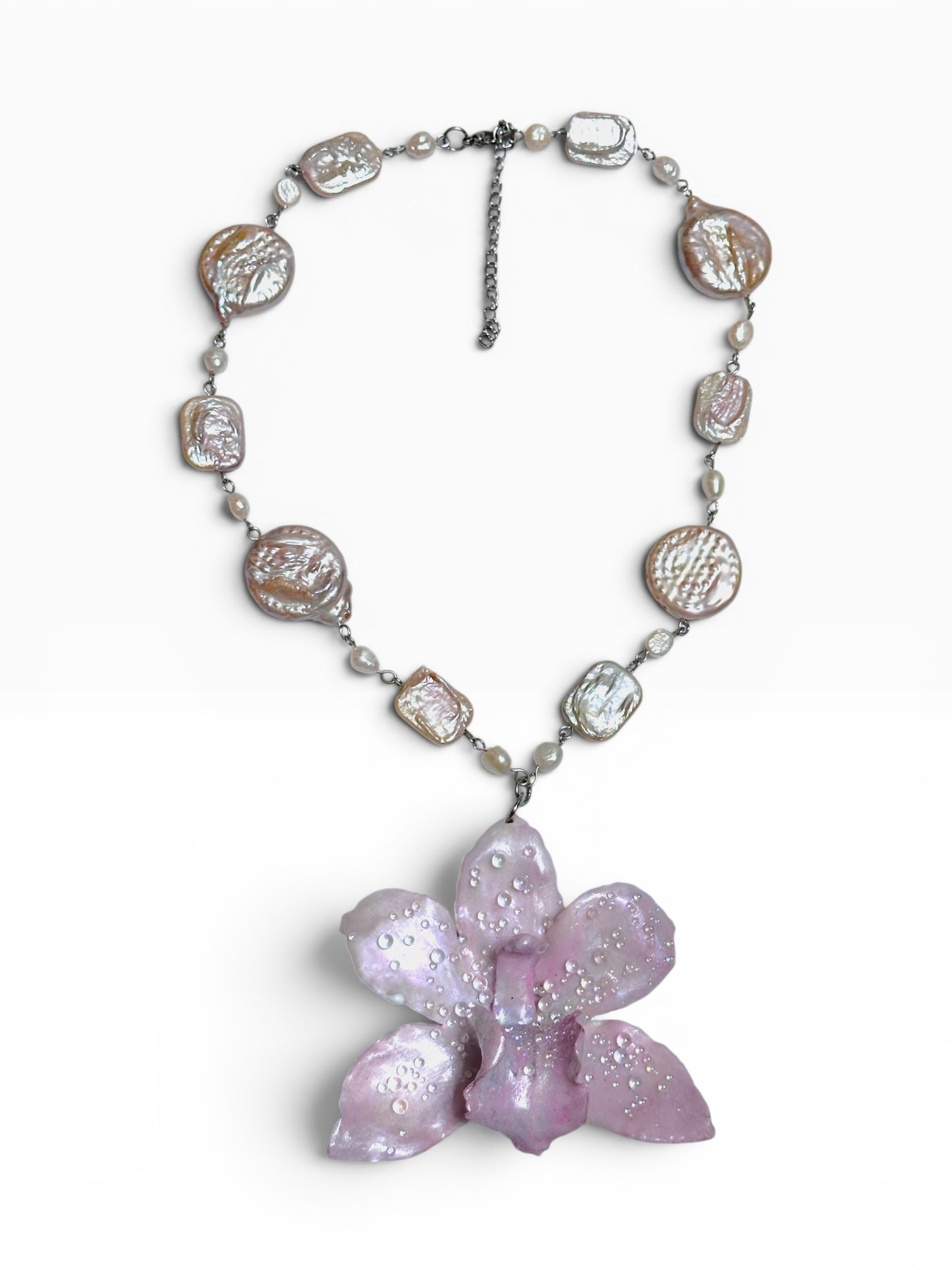 Enchanted orchid necklace