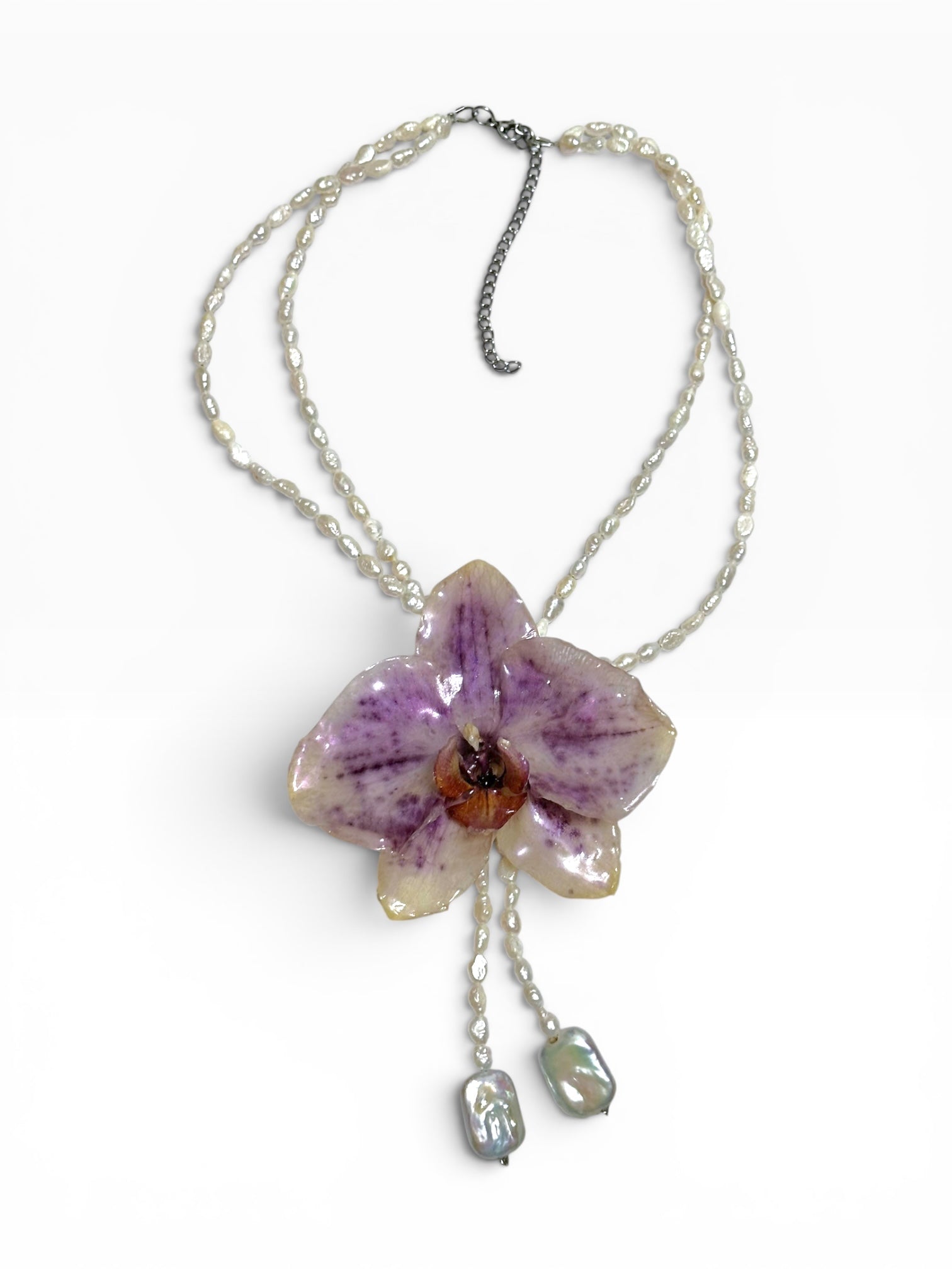 Summer orchid necklace