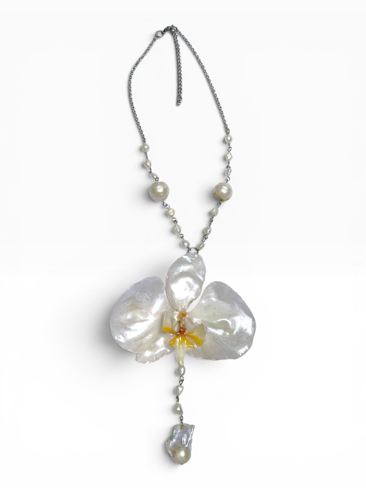 Angel orchid necklace