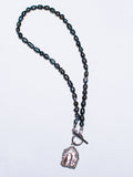Black pearl necklace