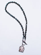 Black pearl necklace