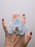 Blue orchid ring
