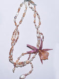 Leopard orchid necklace