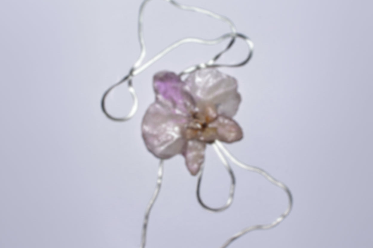 Orchid chain necklace