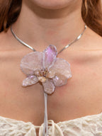 Orchid chain necklace